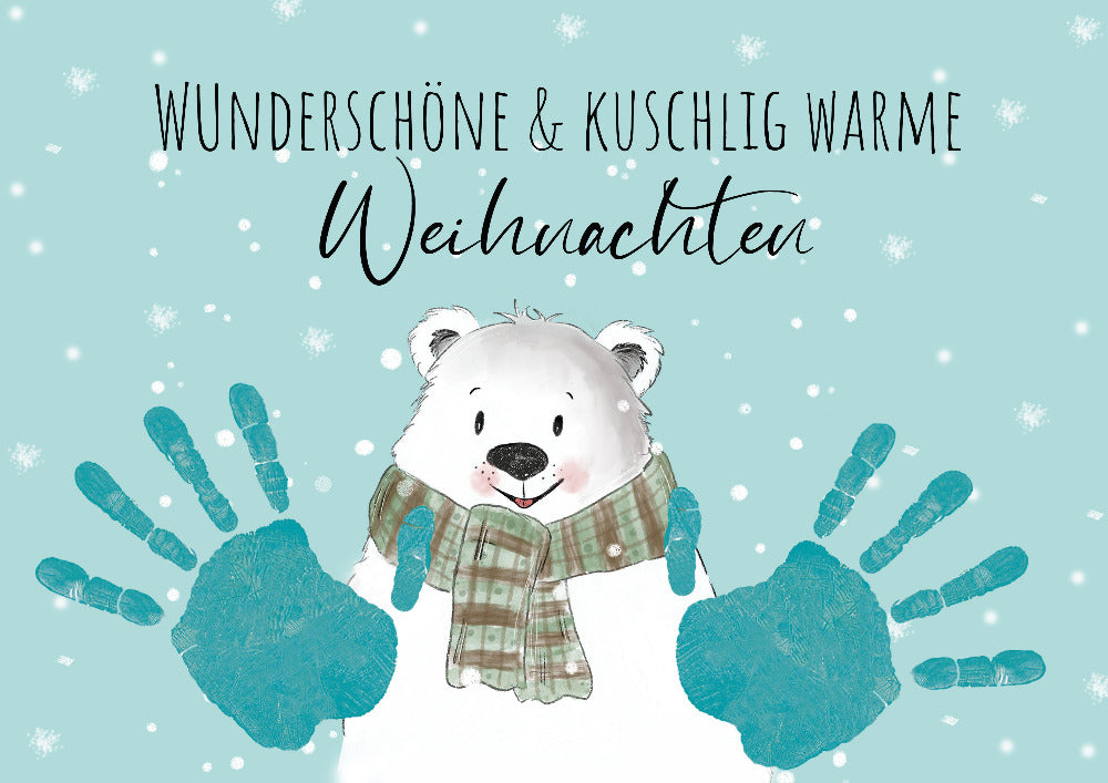 Eisbär Knut Download Weihnachten Handabdruck Vorlage