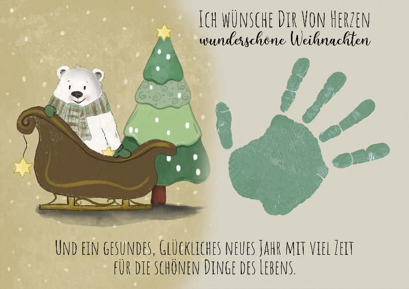 Download Weihnachten Handabdruck Vorlagen Set Fußabdruck 14 Stück