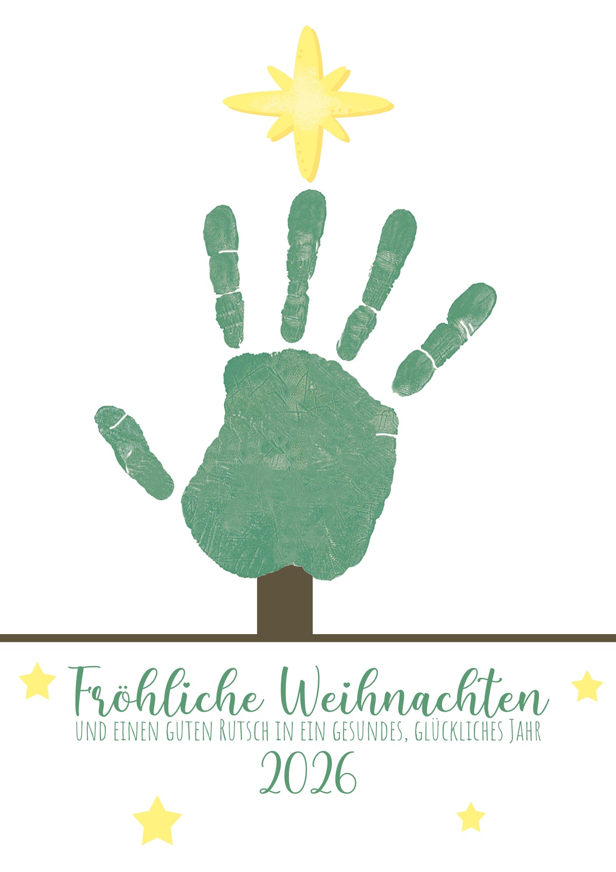 Download Weihnachten Handabdruck Vorlagen Set Fußabdruck 14 Stück