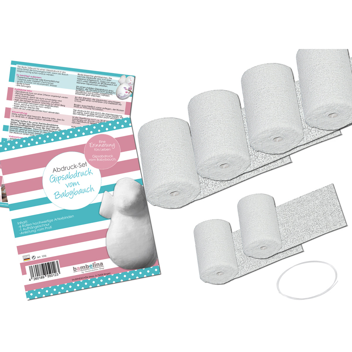 Bauchabdruck-Set BASIC, Babybauch +  Brust bis Gr. 46