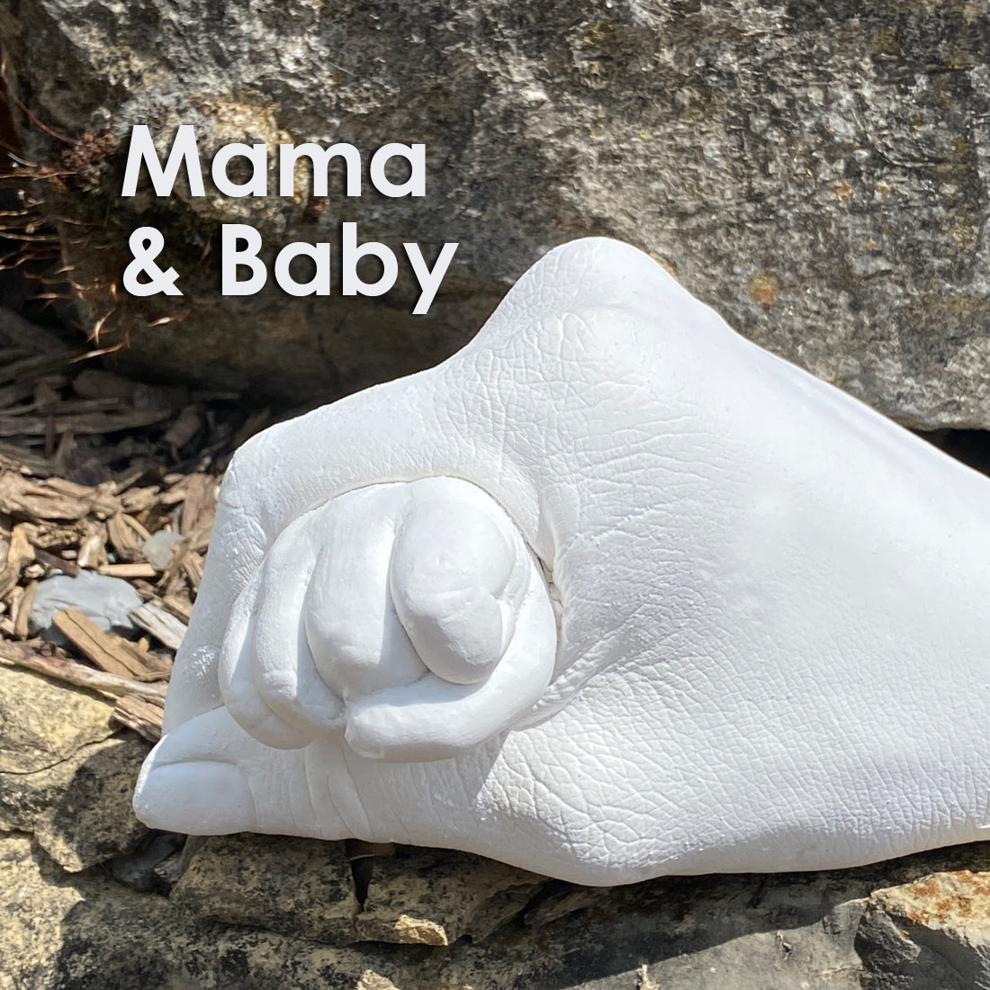 bambelina® Handabdruck-Set Erwachsenen Einzelhand oder Mutter+ Baby