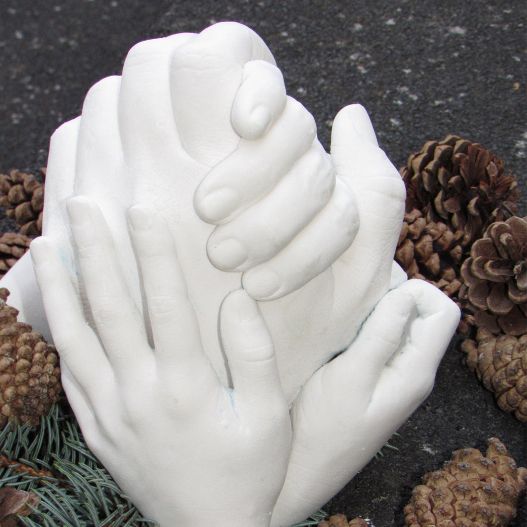 3D-Handabdruck-Set bambelina® XXL,  für 4 bis 6 Erwachsene Hände