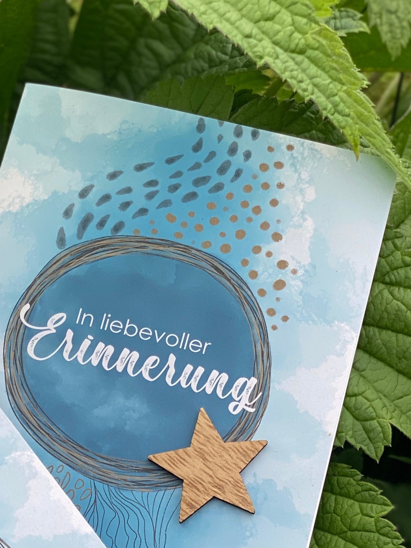 trauerkarte für einen nachbarn recyclingpapier plastikfrei