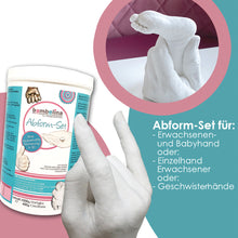 Lade das Bild in den Galerie-Viewer, bambelina® Handabdruck-Set Erwachsenen Einzelhand oder Mutter+ Baby

