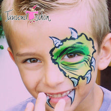 Lade das Bild in den Galerie-Viewer, 21 + 3  Eulenspiegel Schminkfarben Set, Kinderschminke, Theaterschminke in Metallpalette mit 21 Farben, 3 Glitzer, 2 Profi-Pinsel, Schwämmchen, dermatologisch getestet, Deutsches Produkt
