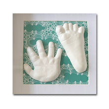 Lade das Bild in den Galerie-Viewer, Handabdruck Set für Mehrfachabdrücke von Säugling/ Babys Hand und Fuß ( bis 10 cm) , Art.Nr. 1039
